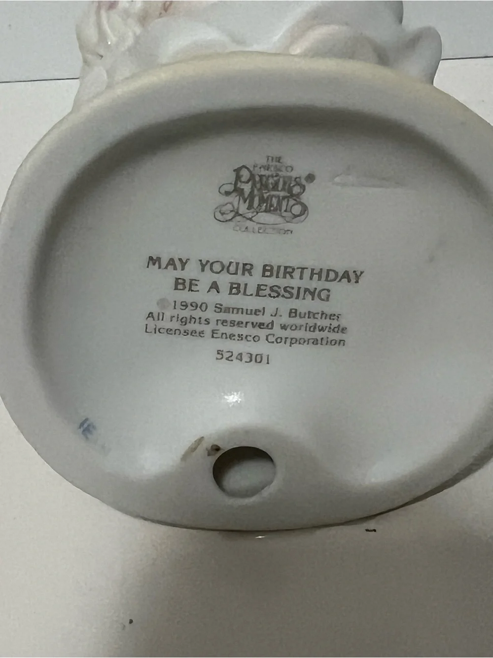 Precious Moments “May Your Birthday Be a Blessing” Figurine 1990